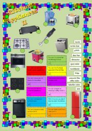 English Worksheet: Kitchen Appliances 2