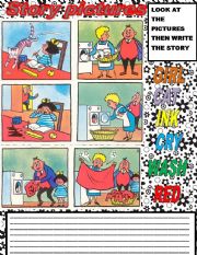 English Worksheet: STORY PICTURES