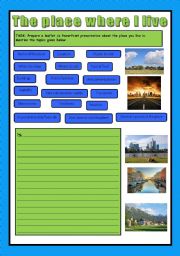 English Worksheet: The place where I live