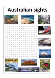 English Worksheet: Australian Sights