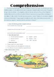 English Worksheet: the millionaire and the youngman