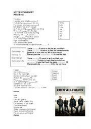 English Worksheet: Song by Nickelback