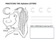 English Worksheet: Letter C