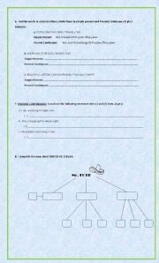 English worksheet: Simple Present - Continuous Test  PART TWO !!