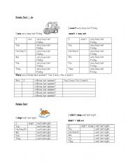 English Worksheet: The Simple Past / Used to