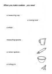 English Worksheet: kitchen utensil