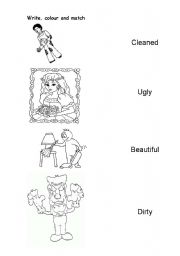 English worksheet: Adjectives