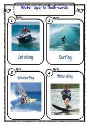 Water Sports in English - Water sport Vocabulary with Pictures 