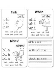 English Worksheet: colors