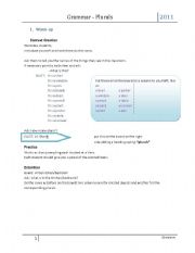 English worksheet: Plurals 