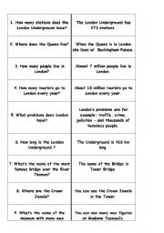 English worksheet: Quiz/Puzzle London sights