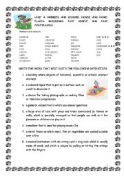 UNIT 4 (A2) HOBBIES AND LEISURE. HOUSE AND HOME. BUILDINGS