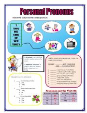 English Worksheet: Pronouns