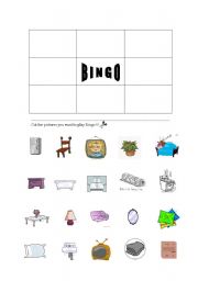 English worksheet: House Bingo