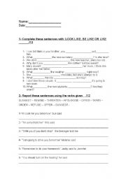 English worksheet: Use of English Test  pre FCE