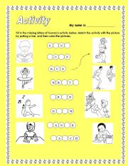 English Worksheet: Activity