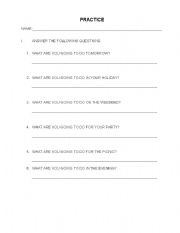 English Worksheet: Practice