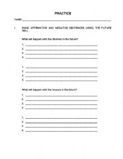 English worksheet: Practice