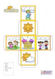 English Worksheet: Whats the weather like?  -  Dice