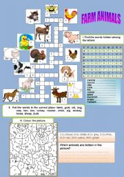 English Worksheet: Farm animals