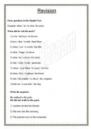 English Worksheet: revision