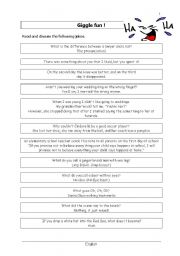 English Worksheet: Jokes