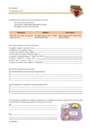 English Worksheet: The past simple and the expression 