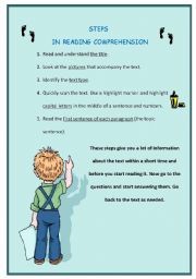 STEPS IN READING COMPREHENSION