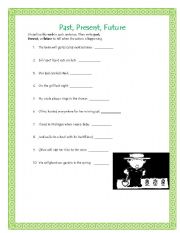 English worksheet: Present  Past or Future?
