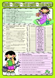 English Worksheet: MUCH-MANY-HOW MUCH-HOW MANY (B&W included)