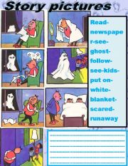 English Worksheet: STORY PICTURES