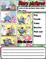 English Worksheet: STORY PICTURES