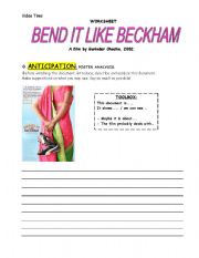 English Worksheet: Generation Gaps*** Film Analysis*** Bend it like Beckham