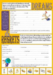 English Worksheet: Dreams and Regrets