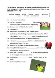 English worksheet: vocabulary