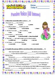 PASSIVE VOICE  ****ALL TENSES****