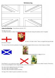 English Worksheet: The British Flag