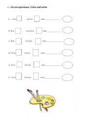 English worksheet: colors