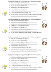 Modals and Expressions Activity: Can, Could, May, Might, Would you mind, Is it OK if I...