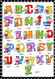 English Worksheet: THE ALPHABET - POSTER