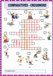 COMPARATIVES - CROSSWORD