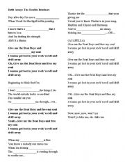 English worksheet: Drift Away: Song