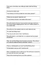 English Worksheet: puzzle story 