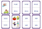 English Worksheet: The Big Irregular Verb Card Game - Set 4
