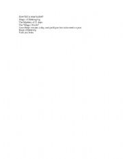 English Worksheet: Grammar Test Paper