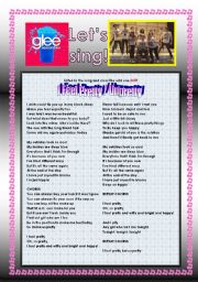 English Worksheet: > Glee Series: Season 2! > Songs For Class! S02E18 *.* Three Songs *.* Fully Editable With Key! *.* Part 1/2
