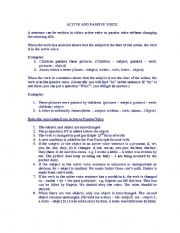 English Worksheet: passive voice