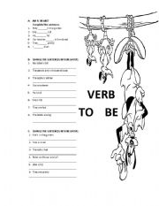 English Worksheet: Verb to Be