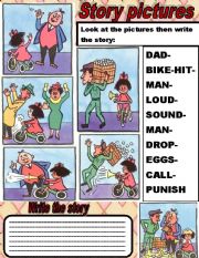 English Worksheet: STORY PICTURES