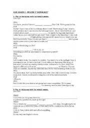 English worksheet: Glee Season 1- Episode 2